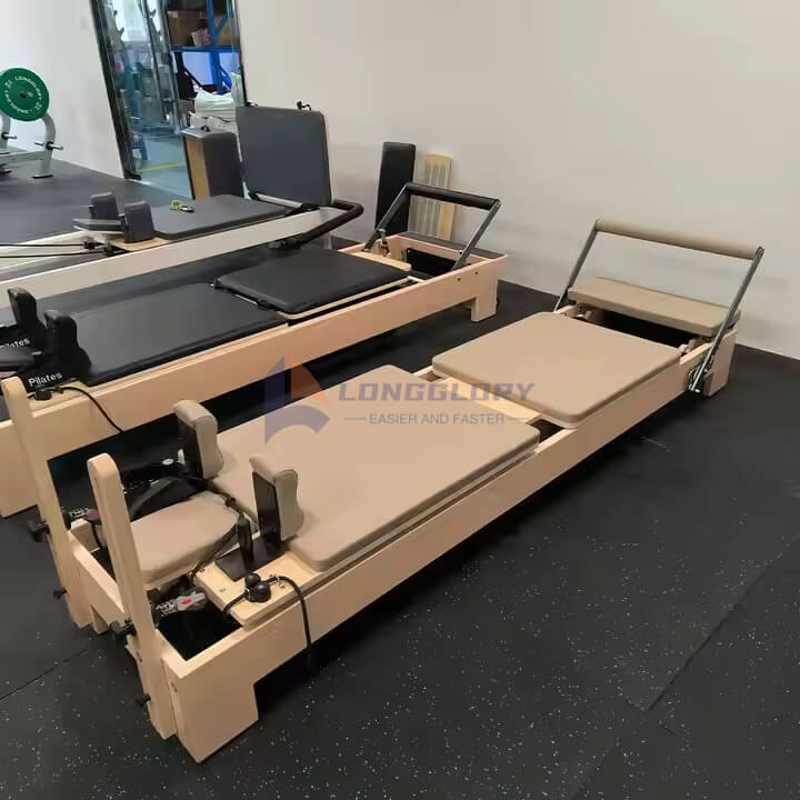 Classic Maple Wood Pilates Reformer Machine